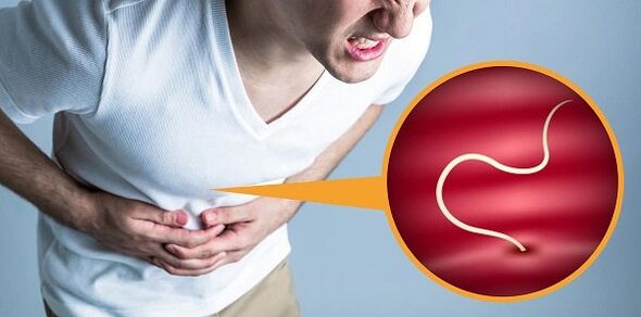 Parasites in the intestine